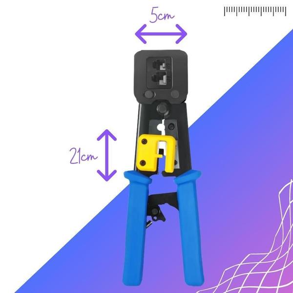 Imagem de Alicate Easy Crimp Rj45 / Rj11 / Rj12 Com Catraca Auxiliar