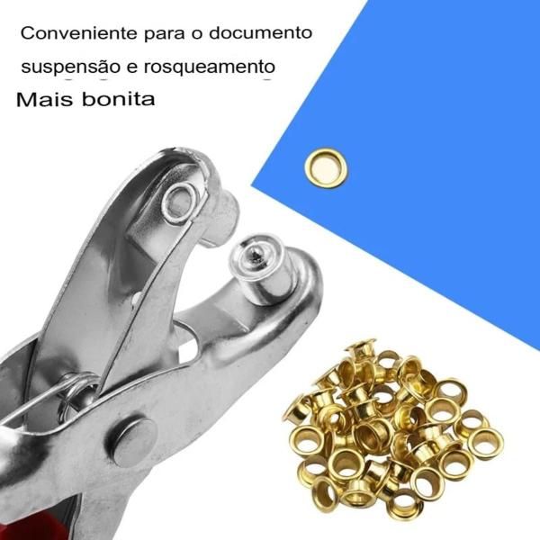 Alicate Fixador para Ilhós Furador de Couro de Bolsas Manual - 123 Maxximus Com Imp e Exp de Imagem de Alicate Fixador para Ilhós Furador de Couro de Bolsas Manual
