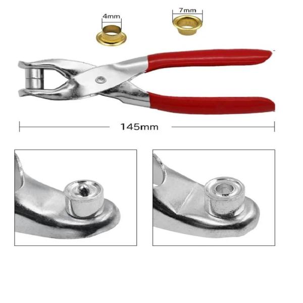 Alicate Fixador para Ilhós Furador de Couro de Bolsas Manual - 123 Maxximus Com Imp e Exp de Imagem de Alicate Fixador para Ilhós Furador de Couro de Bolsas Manual