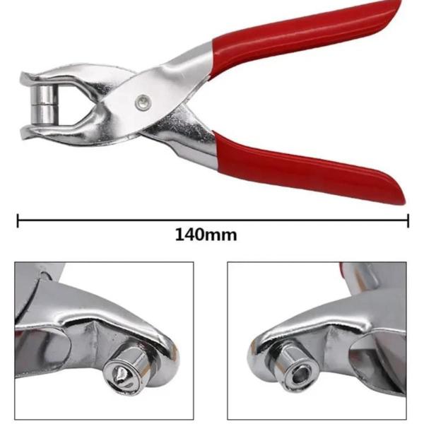 Alicate Fixador para Ilhós Furador de Couro de Bolsas Manual - 123 Maxximus Com Imp e Exp de Imagem de Alicate Fixador para Ilhós Furador de Couro de Bolsas Manual