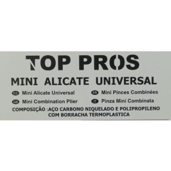 Imagem de Alicate Mini Universal 4,5 Mola Niquelado Aço Carbono