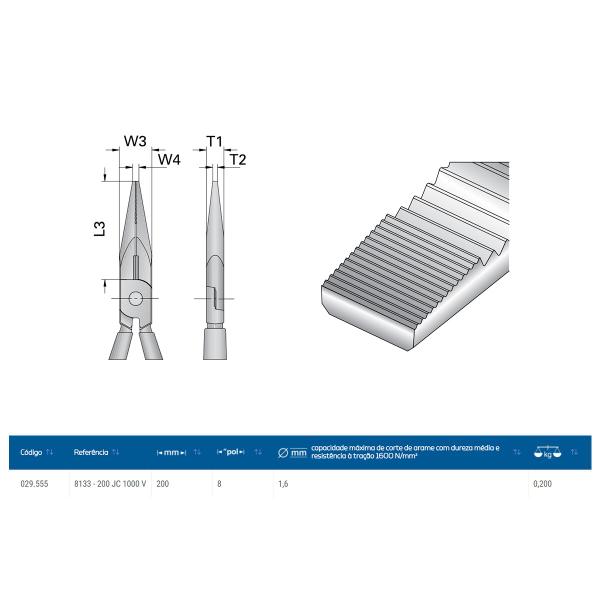 Imagem de Alicate Multifuncional 7" 1000V Gedore 8133-200 JC