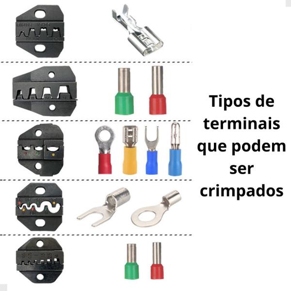 Imagem de Alicate Multifuncional Crimpar Terminal Tubular 800 Terminal