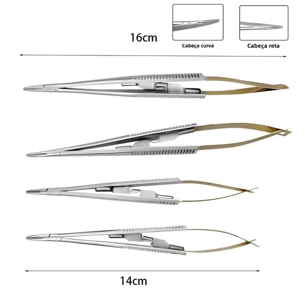 Imagem de Alicate Ortodôntico para Implantes Dentários - 14/16cm (Reto e Curvo)