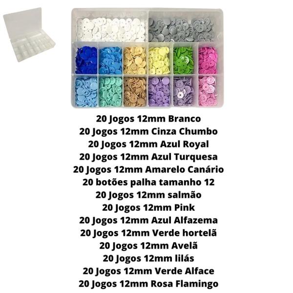 Imagem de Alicate Para Aplicar Botões Ritas Tic Tac + Box Organizador 280 Botões Botão Plástico Rita 12mm