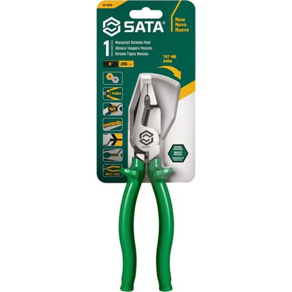 Imagem de Alicate Profissional Sata Ct/Tes.Sata 8-2504L