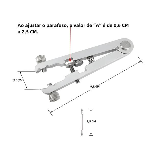 Imagem de Alicate Removedor de Pulseira de Relógio - Ferramenta de Reparo em Liga de Alumínio
