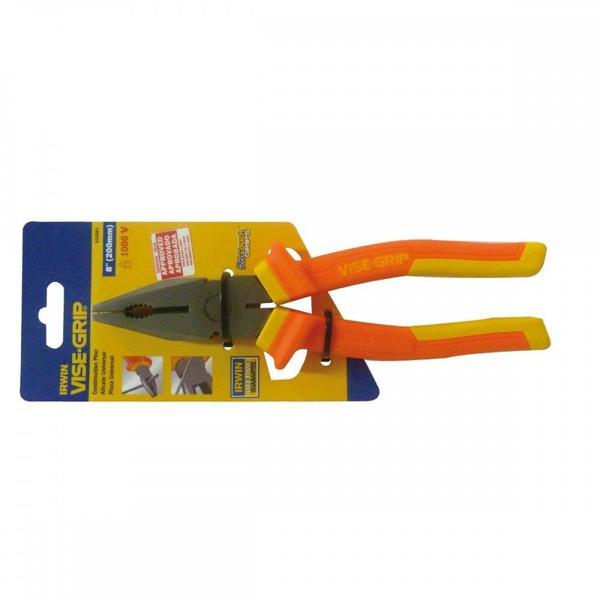 Imagem de Alicate Universal Profissional Irwin 8''1000V Laranja Iw13981