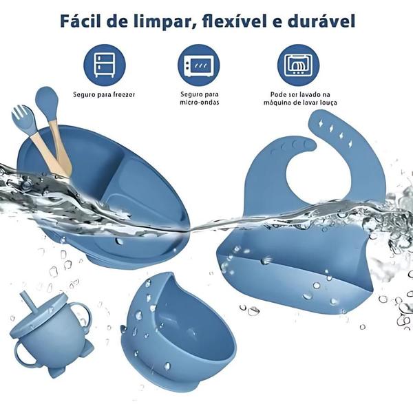 Alimentação Cativante: Conjunto de Silicone para Bebês - Phoenix Imagem de Alimentação Cativante: Conjunto de Silicone para Bebês
