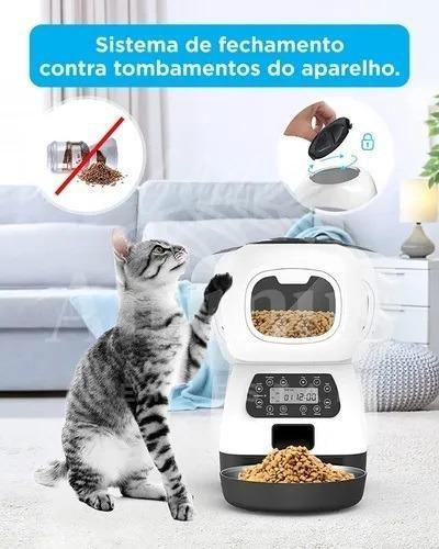 Imagem de Alimentador Automático Cães Gatos Pets Programável Smart 3,5 L 