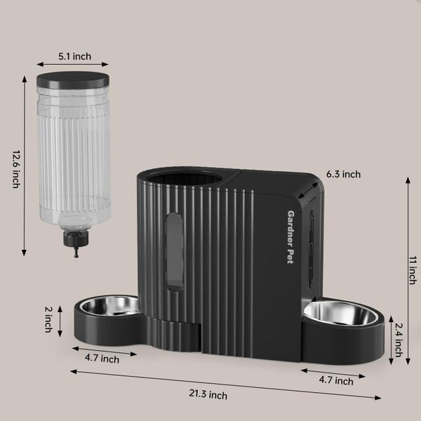 Imagem de Alimentador automático de alimentos para gatos e dispensador de água Gardner Pet