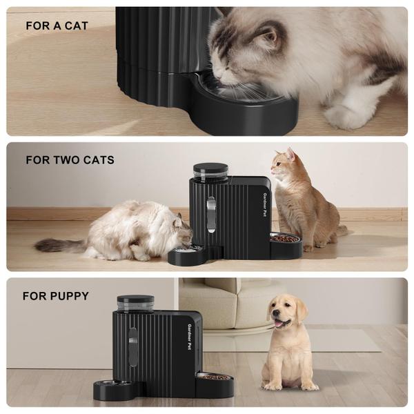 Imagem de Alimentador automático de alimentos para gatos e dispensador de água Gardner Pet