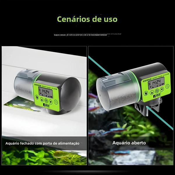 Imagem de Alimentador Automático Inteligente De Tanque De Peixes De Grande Capacidade Para Alimentador De