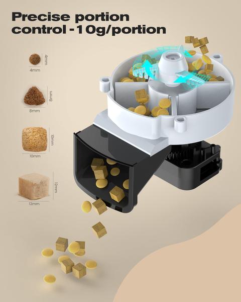 Imagem de Alimentador automático para gatos BEMOONY 5L WiFi Control 1-10 refeições