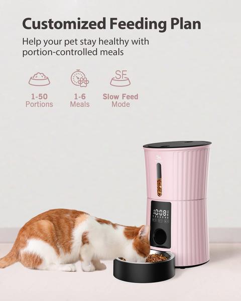 Imagem de Alimentador automático para gatos Petory Timed 4L para alimentos secos programáveis