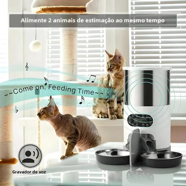 Imagem de Alimentador Automático para Pets - Controle Remoto via App