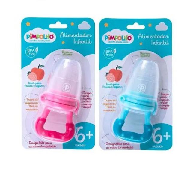 Imagem de Alimentador Bebê Silicone Infantil Pimpolho + 6 Meses