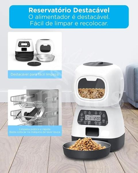 Imagem de Alimentador Comedouro Automático Cães Gatos Pet Programável