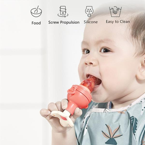 Alimentador de frutas vegetais infantil Espiral Impulsionado bebê pastador de silicone seguro Mamilo BPA Livre Chupeta (vermelho) - HTTN Imagem de Alimentador de frutas vegetais infantil Espiral Impulsionado bebê pastador de silicone seguro Mamilo BPA Livre Chupeta (vermelho)