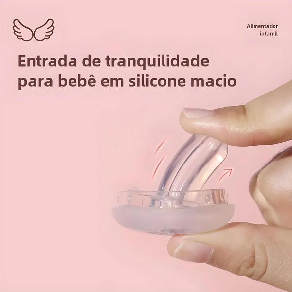 Imagem de Alimentador de Medicamentos para Bebês Sem BPA - Dispensador Conta-Gotas com Chupeta