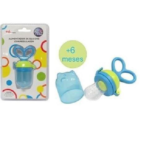 Alimentador De Silicone Com Regulagem Azul - Gala (6m+) - Pais & Filhos Imagem de Alimentador De Silicone Com Regulagem Azul - Gala (6m+)