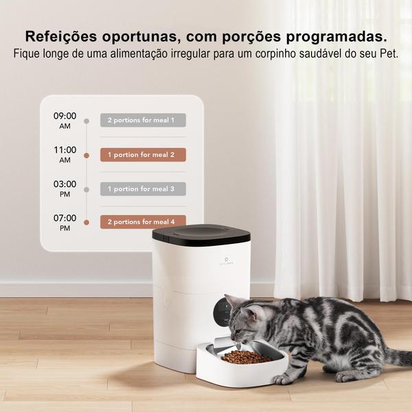 Imagem de Alimentador Dispenser Automático Comedouro para Cães e Gatos Pet