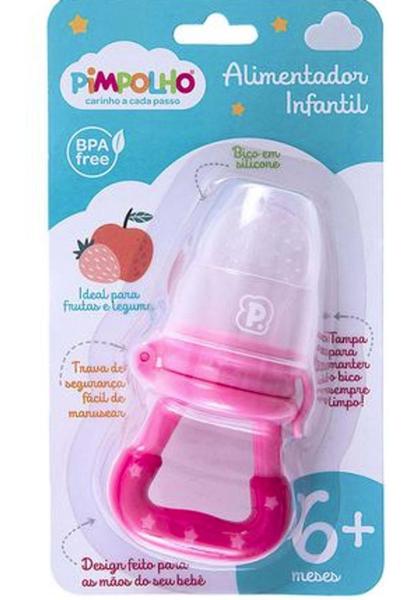 Imagem de Alimentador Infantil de Silicone 6+ Rosa - PIMPOLHO