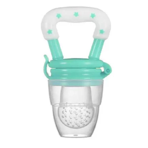 Imagem de Alimentador Infantil Frutas Bebe Bico Silicone Chupeta Verde