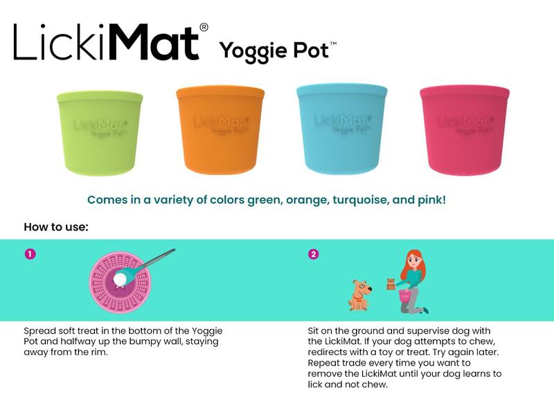 Imagem de Alimentador lento de distração LickiMat Yoggie Pot para cães