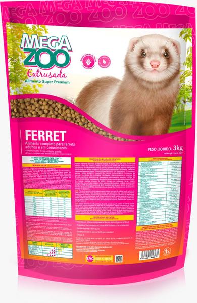 Imagem de Alimento Extrusado Megazoo Para Ferret Furão 3 kg