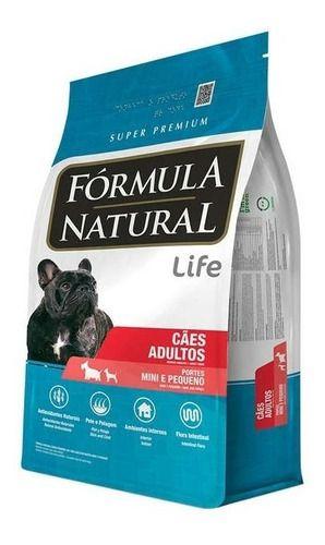 Imagem de Alimento Fórmula Natural Super Premium Life Para Cão Adulto De Raça Mini E Pequena Sabor Mix Em Sacola De 7kg