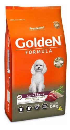 Imagem de Alimento Golden Premium Especial Formula Para Cão Adulto De Raça Pequena Sabor Carne E Arroz Em Sacola De 15kg