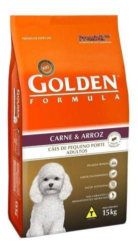 Imagem de Alimento Golden Premium Especial Formula Para Cão Adulto De Raça Pequena Sabor Carne E Arroz Em Sacola De 15kg