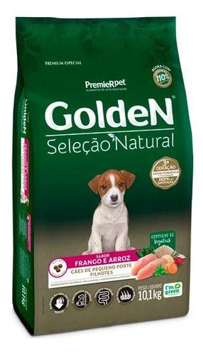 Imagem de Alimento Golden Premium Especial Seleção Natural Para Cão Filhote De Raça Pequena Sabor Frango E Arroz Em Saco De 10.1kg