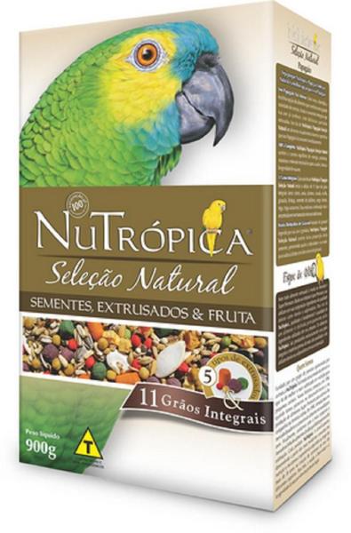 Imagem de Alimento para Pássaro Nutrópica Papagaio Seleção Natural 11 Grãos Integrais 900 g