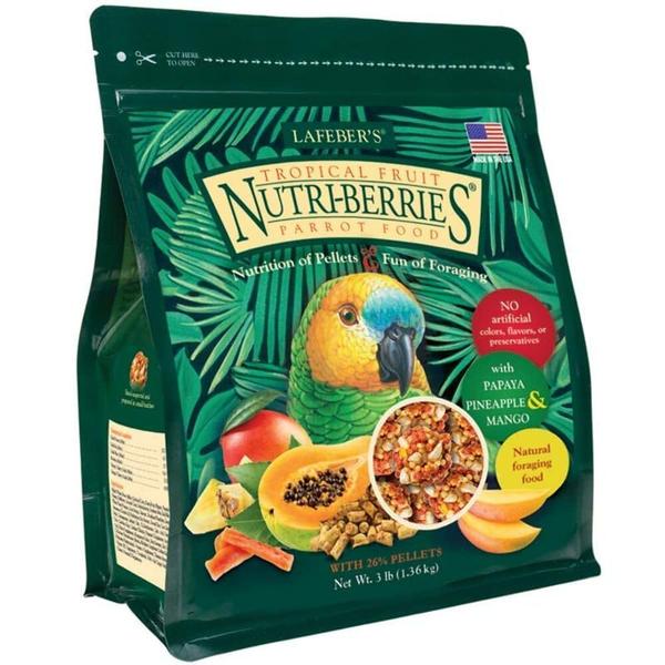 Imagem de Alimento para pássaros para animais de estimação LAFEBER'S Tropical Fruit Nutri-Berries 1,36 kg