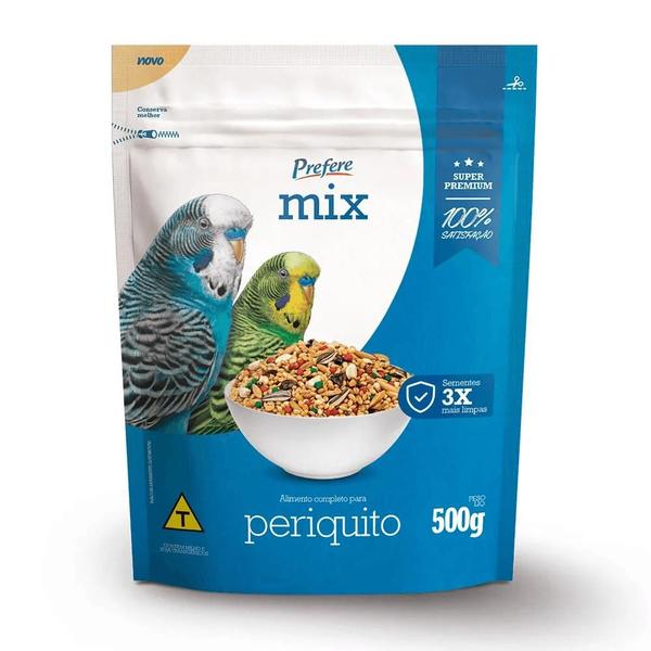 Alimento Prefere Mix para Periquito 500gr Imagem de Alimento Prefere Mix para Periquito 500gr