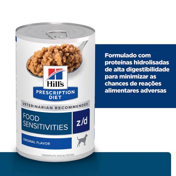 Imagem de Alimento Umido Hills Z/D Lata Cães Adultos Sensíveis 370G