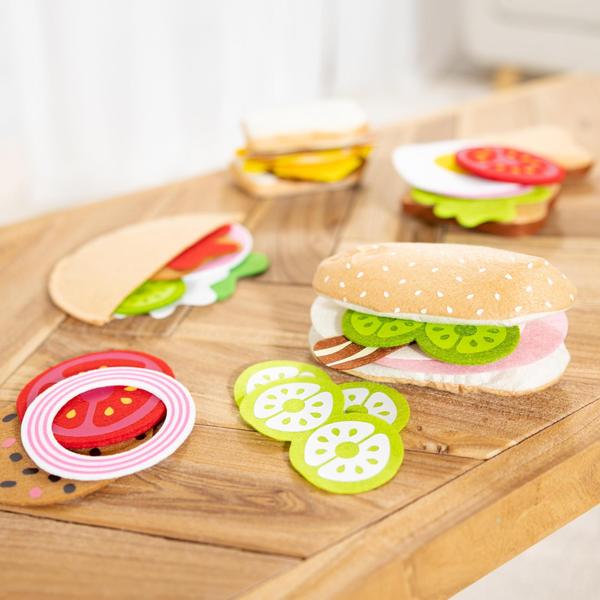 Imagem de Alimentos de Brincar para Sanduíche de Feltro Melissa & Doug (33 peças)