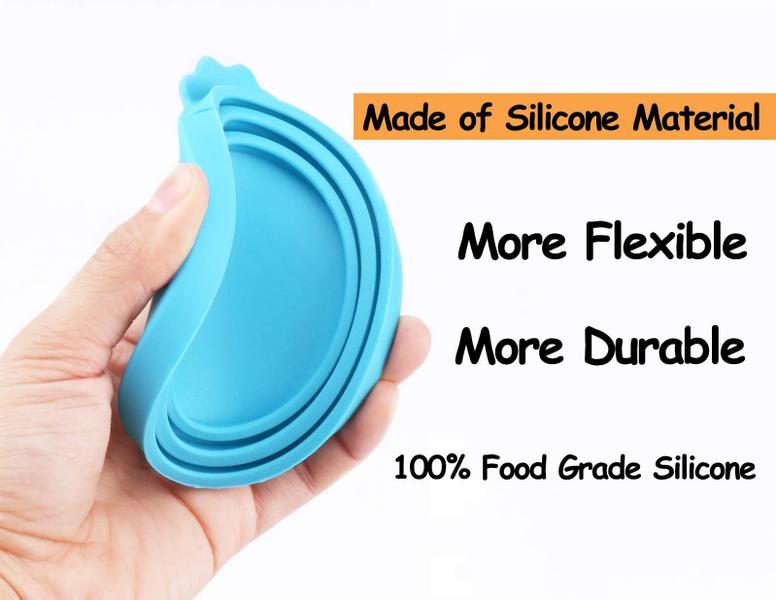 Imagem de Alimentos para animais de estimação podem cobrir tampas de latas de silicone para alimentos para cães e gatos