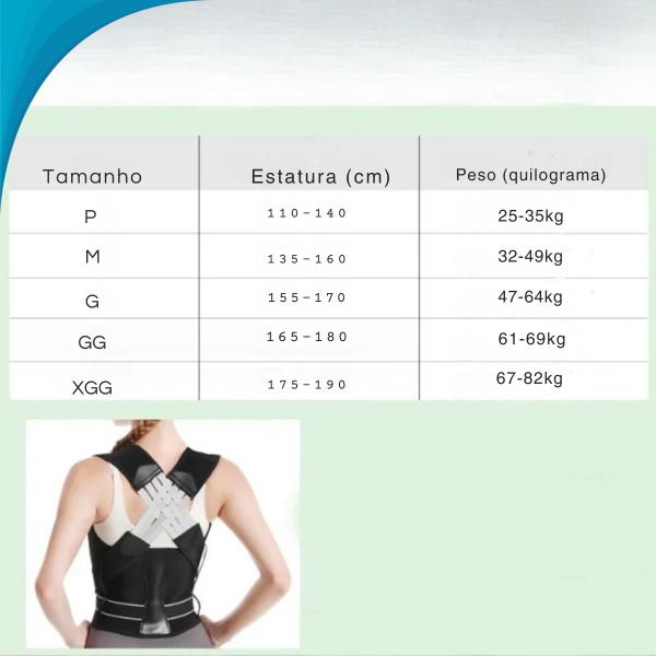 Alinhador Postural Unissex Para Alívio de Tensão Nas Costas e Ombros Original - BlackWatch Imagem de Alinhador Postural Unissex Para Alívio de Tensão Nas Costas e Ombros Original