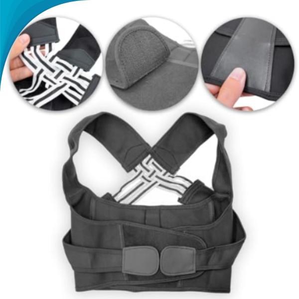 Alinhador Postural Unissex Para Alívio de Tensão Nas Costas e Ombros Original - BlackWatch Imagem de Alinhador Postural Unissex Para Alívio de Tensão Nas Costas e Ombros Original