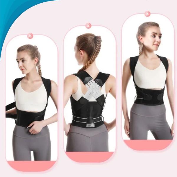 Alinhador Postural Unissex Para Alívio de Tensão Nas Costas e Ombros Original - BlackWatch Imagem de Alinhador Postural Unissex Para Alívio de Tensão Nas Costas e Ombros Original