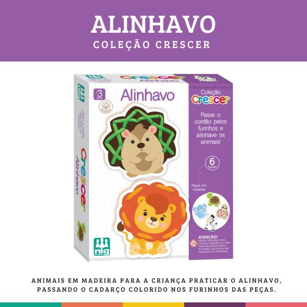 Alinhavo Coleção Crescer Educativo Didático Nig Brinquedos Imagem de Alinhavo Coleção Crescer Educativo Didático Nig Brinquedos