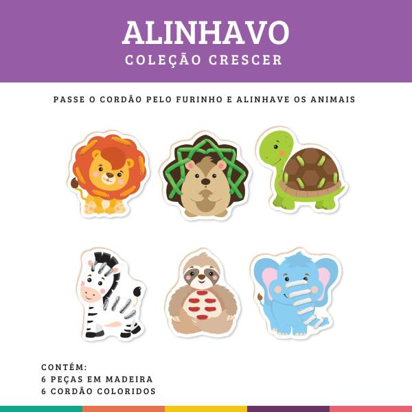 Alinhavo Coleção Crescer Educativo Didático Nig Brinquedos Imagem de Alinhavo Coleção Crescer Educativo Didático Nig Brinquedos