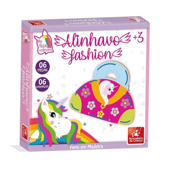 Alinhavo Fashion Unicornio - Brincadeira de Criança Imagem de Alinhavo Fashion Unicornio