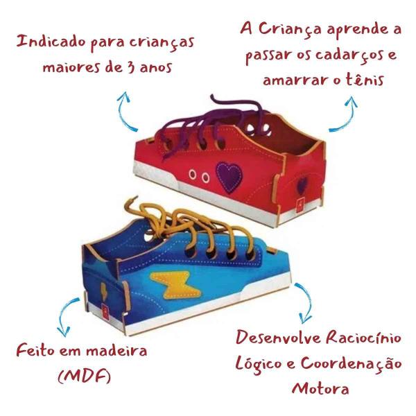 Alinhavo Primeiros Laços 3D Em Madeira Brincadeira de Criança +4 Anos Imagem de Alinhavo Primeiros Laços 3D Em Madeira Brincadeira de Criança +4 Anos