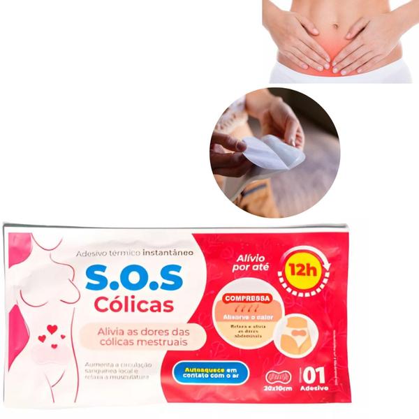 Imagem de Alívio Dores Cólicas Menstruais Dor Compressa Autoaquece 01 Unidade