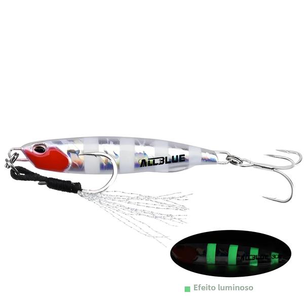 Imagem de Allblue-metal colher drager para pesca, isca artificial para pesca no baixo, 20/30/40/60g