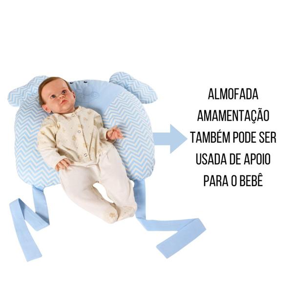 Imagem de Almofada Amamentação Bordada Estampada Bebê Menina Menino 01 Peça